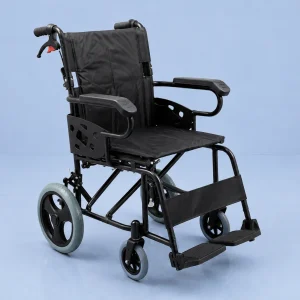 Silla de ruedas de transporte en acero