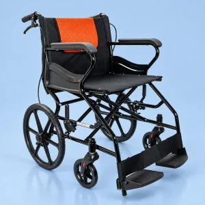 Silla de Ruedas de Transporte con Frenos en Acero